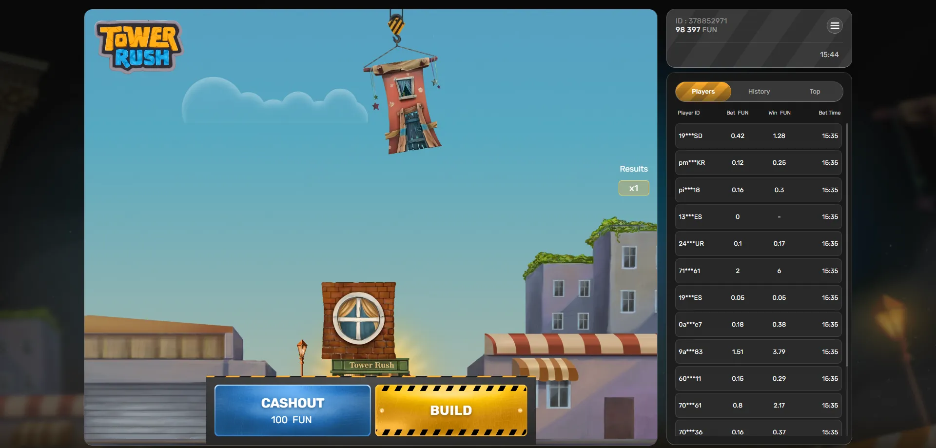 مكافآت tower rush 1xbet - عروض ترحيبية حصرية للاعبين